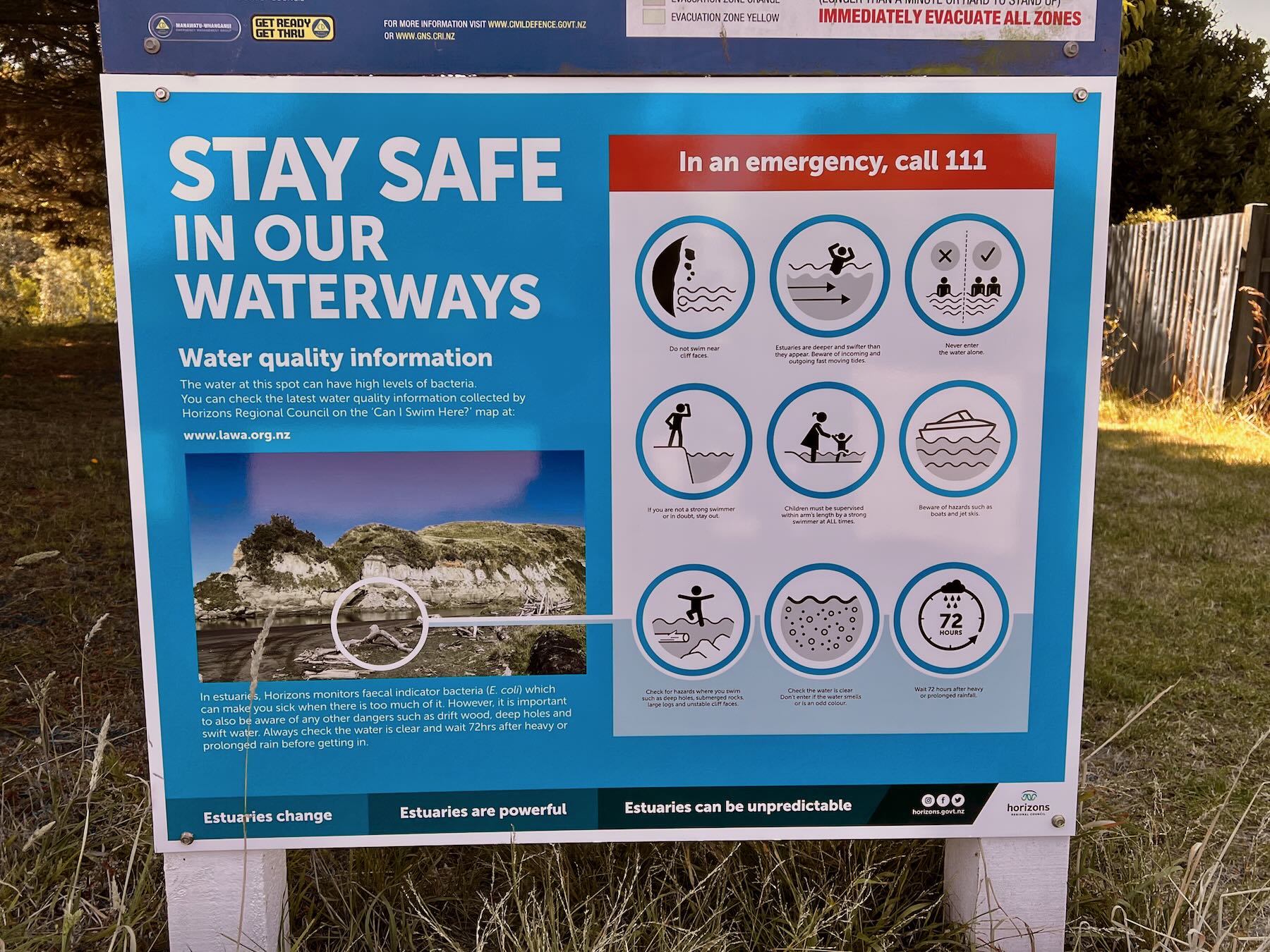 Stay safe in our waterways — advice for swimmers in estuaries. 