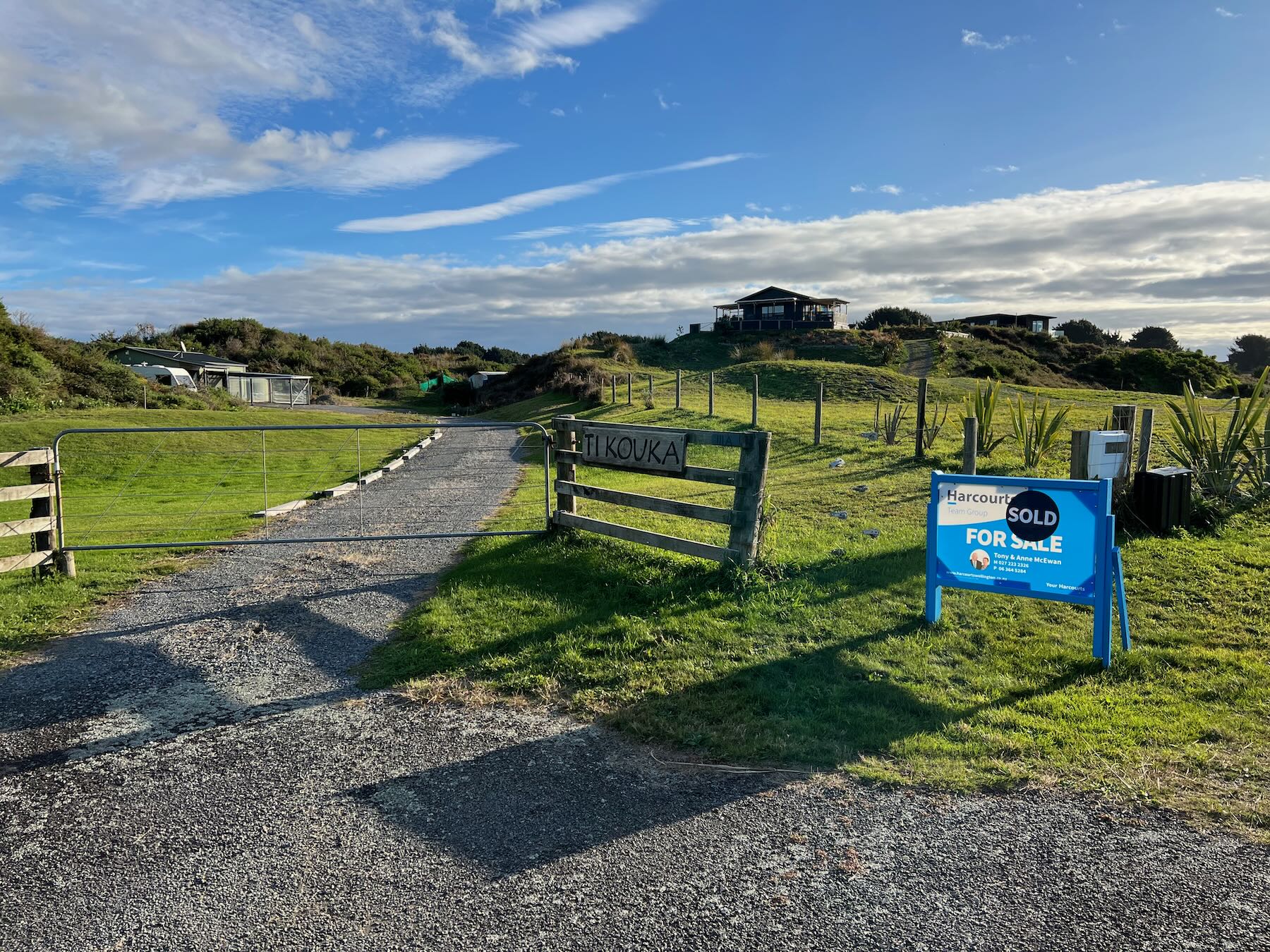 Sold sign and 123 Strathnaver Drive. 